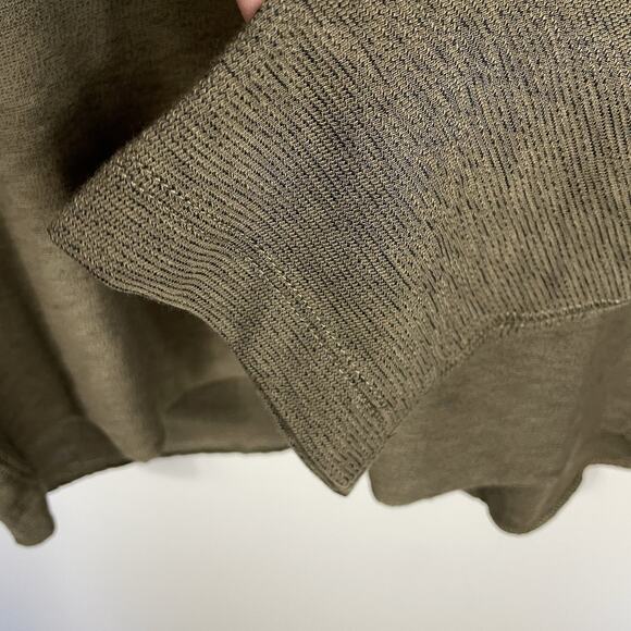 Billy Reid Indian Crew Shirt Mens XL Olive Lightweight T-Shirt Casual Preppy NEW - Picture 7 of 11